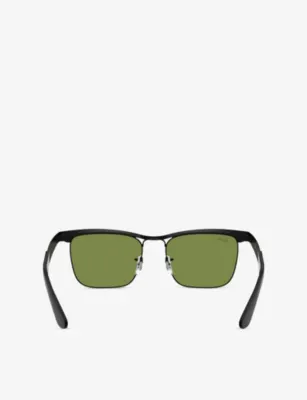 RAY-BAN RB3875 Wayfarer Deluxe Square-Frame Metal Sunglasses detail 3