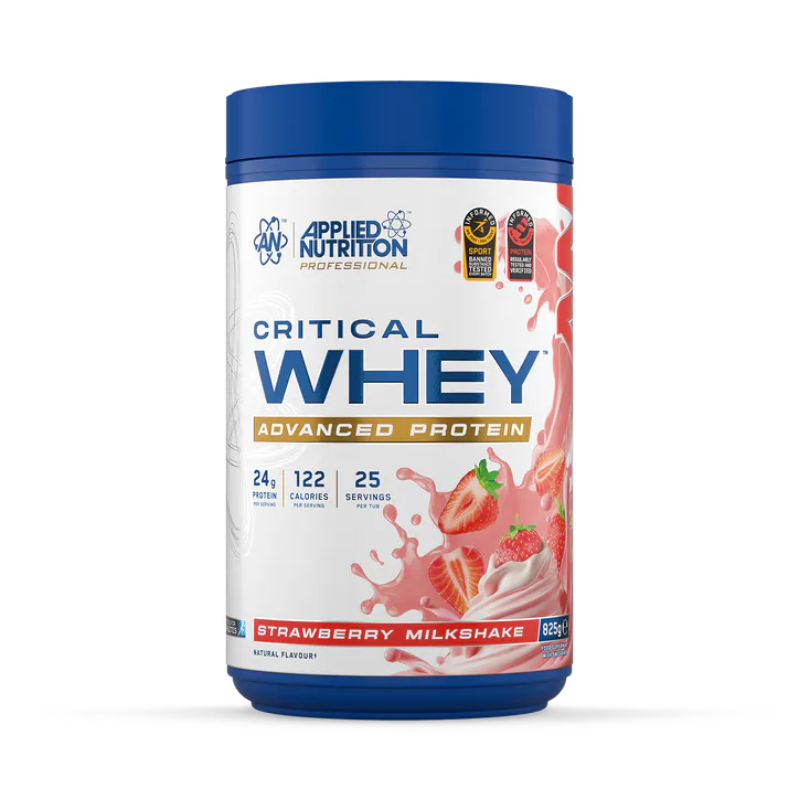 Applied Nutrition Critical Whey Protein Powder Strawberry Milkshake 825g