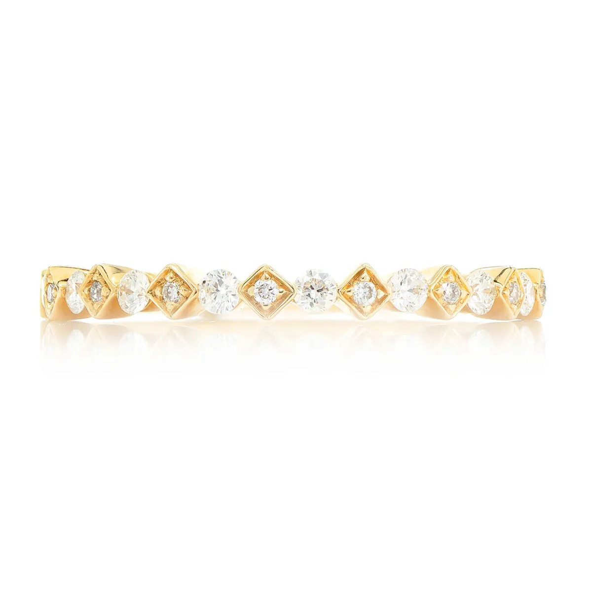 For Him Stackable Wedding Band Ring in Rose Gold / Lab Grown Diamond – Ring