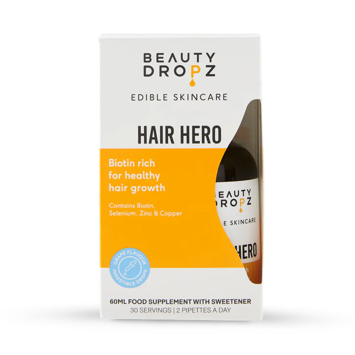 Beauty Dropz Hair Hero Edible Beauty Liquid Drops Grape Flavour 60ml, additional product view 3