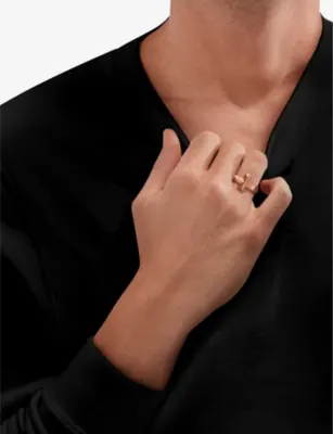 TIFFANY & CO Tiffany T T1 Wide 18ct rose-gold ring - 7 detail 3