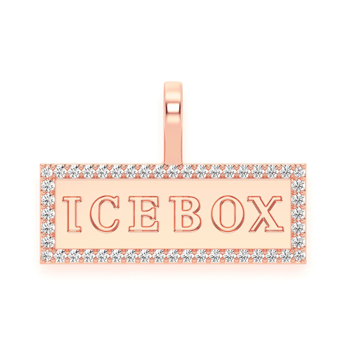 For Him Large For Him Diamond Pendant in Rose Gold / Natural Diamond – Pendant