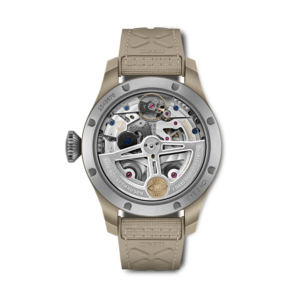 IWC Big Pilot's Watch Perpetual Calendar Top Gun Edition "Mojave Desert" detail 2