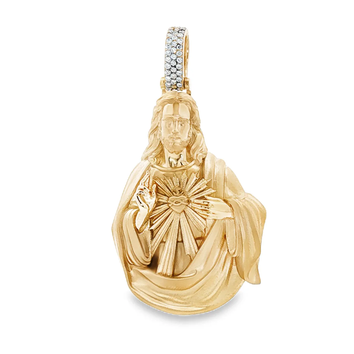 RINA - For Him FACTORY Sacred Heart Jesus Pendant 71087 in Rose Gold – Pendant