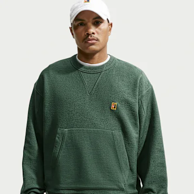 Nike Club Rules Men's French Terry Crew-Neck Sweatshirt - Fir/Sail