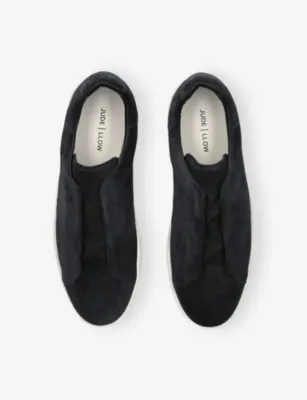 JUDE LLOW Luca Suede Trainers - EUR 45 / 11 UK MEN in NAVY, additional product view 2