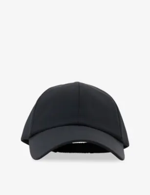 REISS Caleb Brand-Embroidered Woven Cap - CHOCOLATE BROWN detail 2