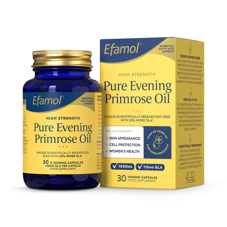 Efamol Pure Evening Primrose Oil - 30 Capsules - 1000mg – Vitamins & Supplements > Supplements > Evening Primrose Oil