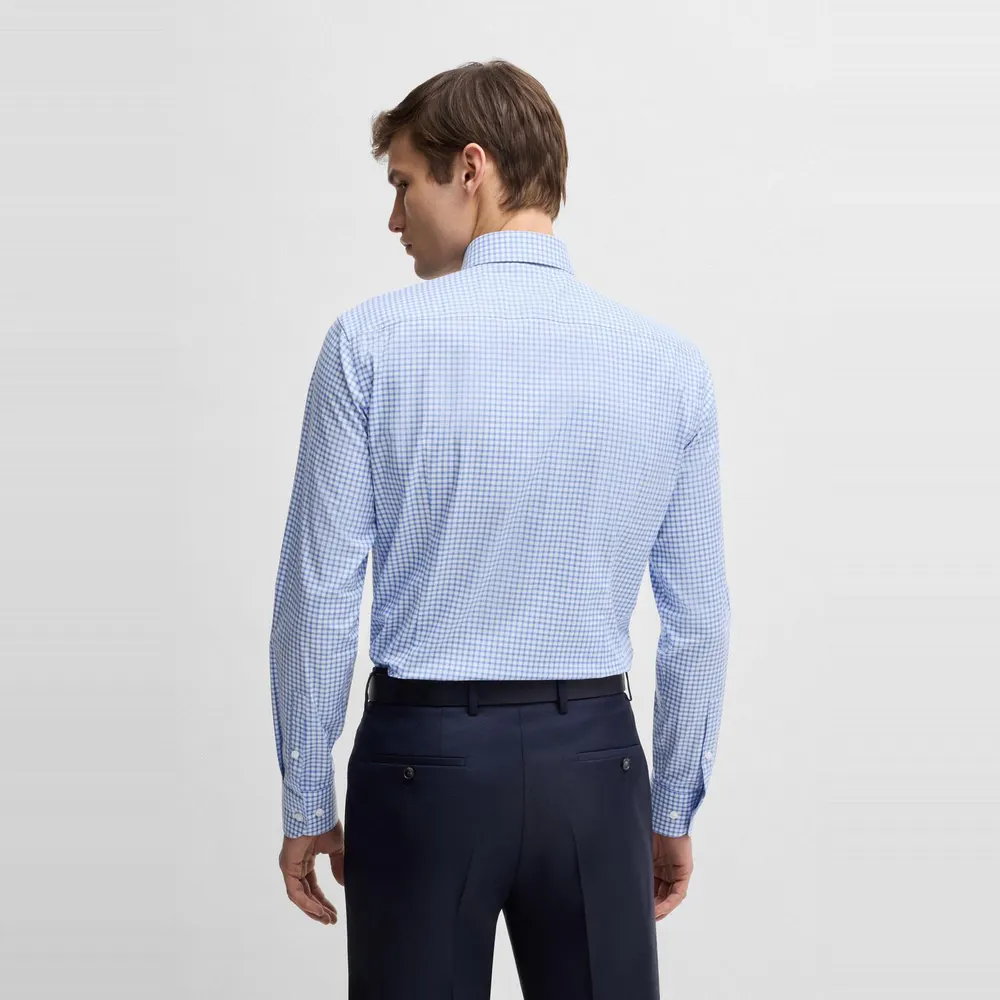 Boss Men's H-HANK Long Sleeve Spread Collar Shirt detail 3