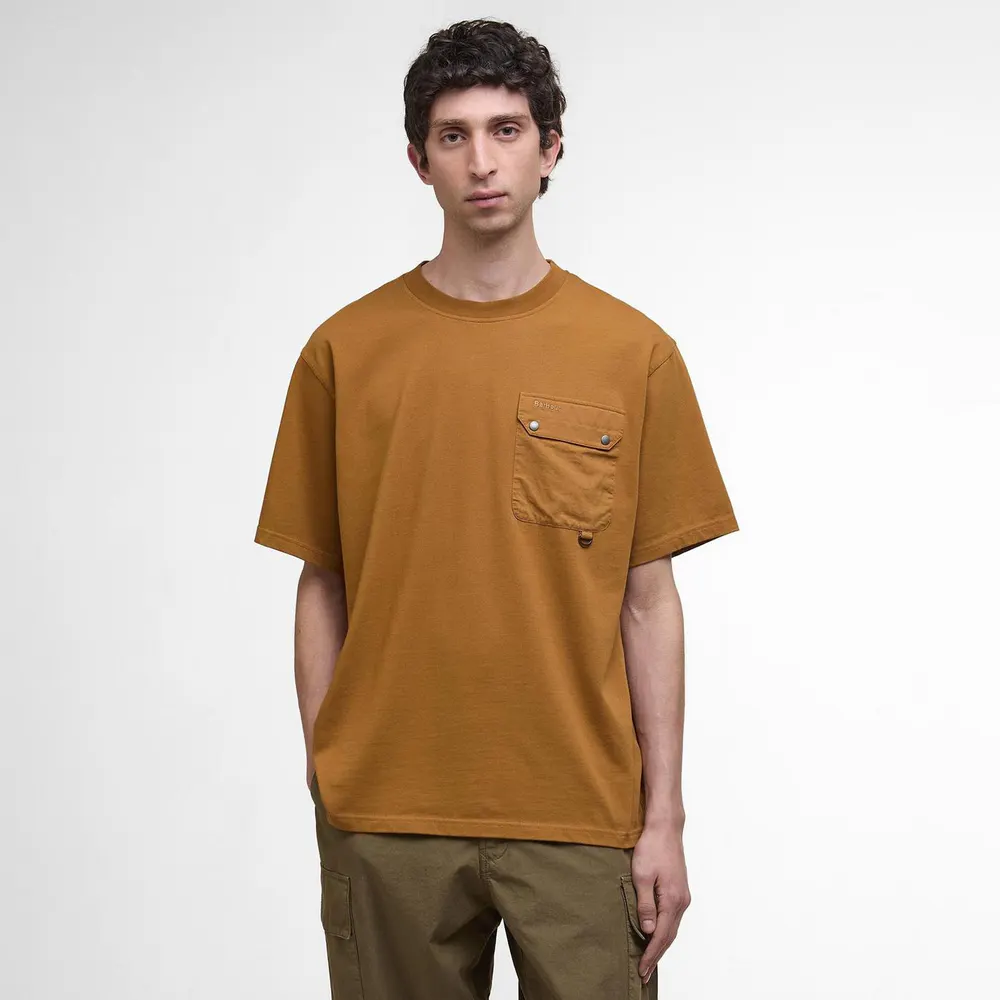Barbour Leazes T-Shirt in Bronze BR71, additional product view 2