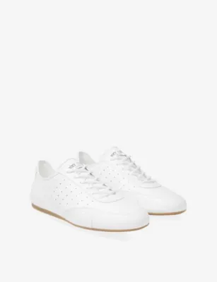 JIMMY CHOO Sunny Leather Trainers - EUR 42 / 8 UK MEN in V WHITE/GUM, additional product view 3