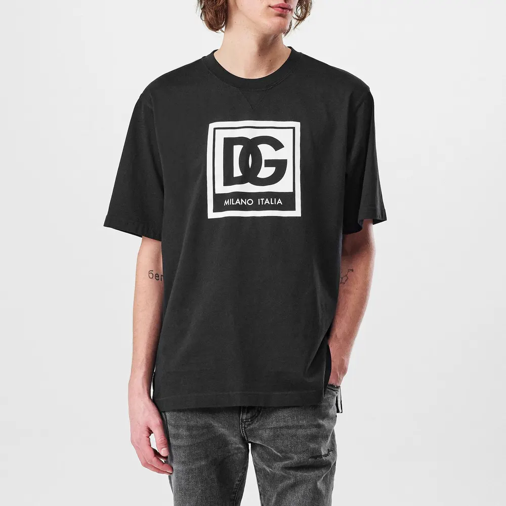 Dolce and Gabbana Men's Box Logo T-Shirt detail 3