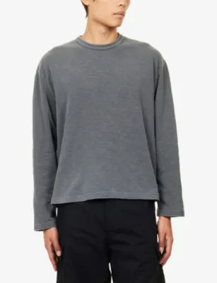 MKI MIYUKI-ZOKU Slub Long-Sleeve Cotton T-Shirt detail 3