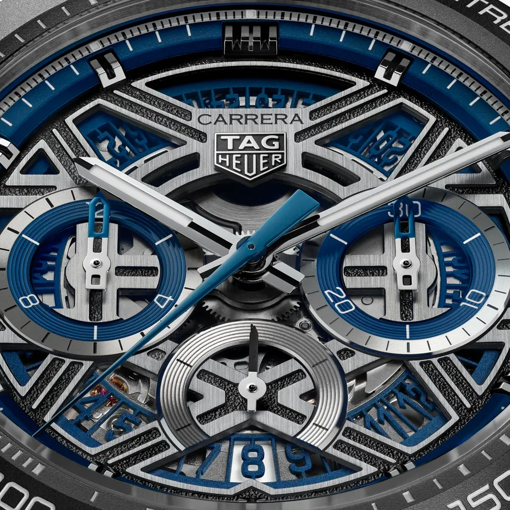TAG Heuer Carrera Chronograph Extreme Sport Limited Edition 44mm Mens Watch Blue detail 3
