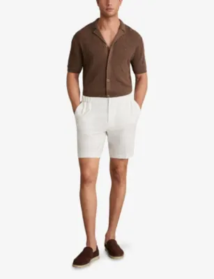 REISS Deck Elasticated-Waist Stretch-Woven Shorts detail 2