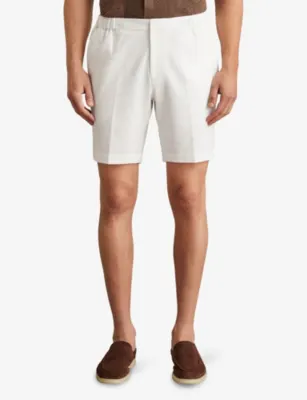 REISS Deck Elasticated-Waist Stretch-Woven Shorts detail 3