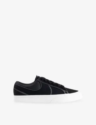 For Him Blazy Leather Trainers - EUR 39 / 5 UK MEN in BLACK BLACK SAIL WHI – Mens | Trainers | Lace up trainers