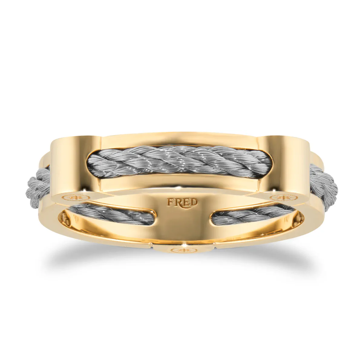 Fred Force 10 18ct Yellow Gold Cable Winch Ring, additional product view 3