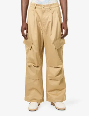 NAHMIAS Oversized Wide-Leg Cotton CFor Him in SAND, additional product view 3