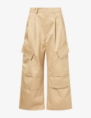 NAHMIAS Oversized Wide-Leg Cotton CFor Him in SAND – Mens | Trousers & shorts | Casual