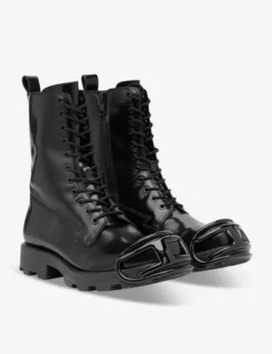 DIESEL D-Hammer BT D toe-guard leather boots - EUR 44 / 10 UK MEN in T8013, additional product view 2