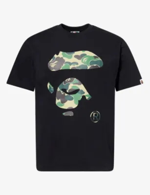 A BATHING APE Abc Camo Ape Face Graphic Cotton-Jersey T-Shirt