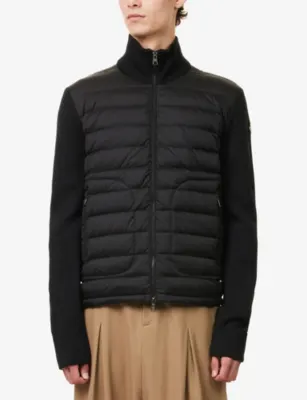 MONCLER Hybrid Zip-Up Padded and Knit Cardigan detail 3