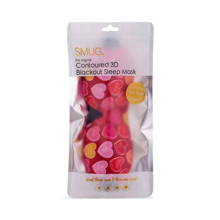 Smug Contoured Sleep Mask - Heart Sweets detail 2