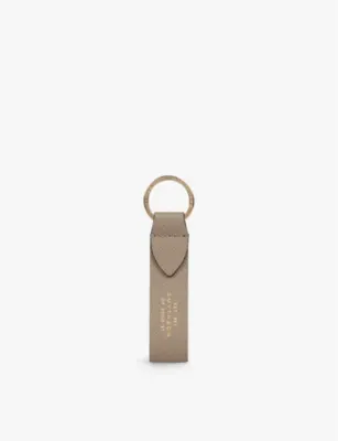 SMYTHSON Panama grained leather keyring