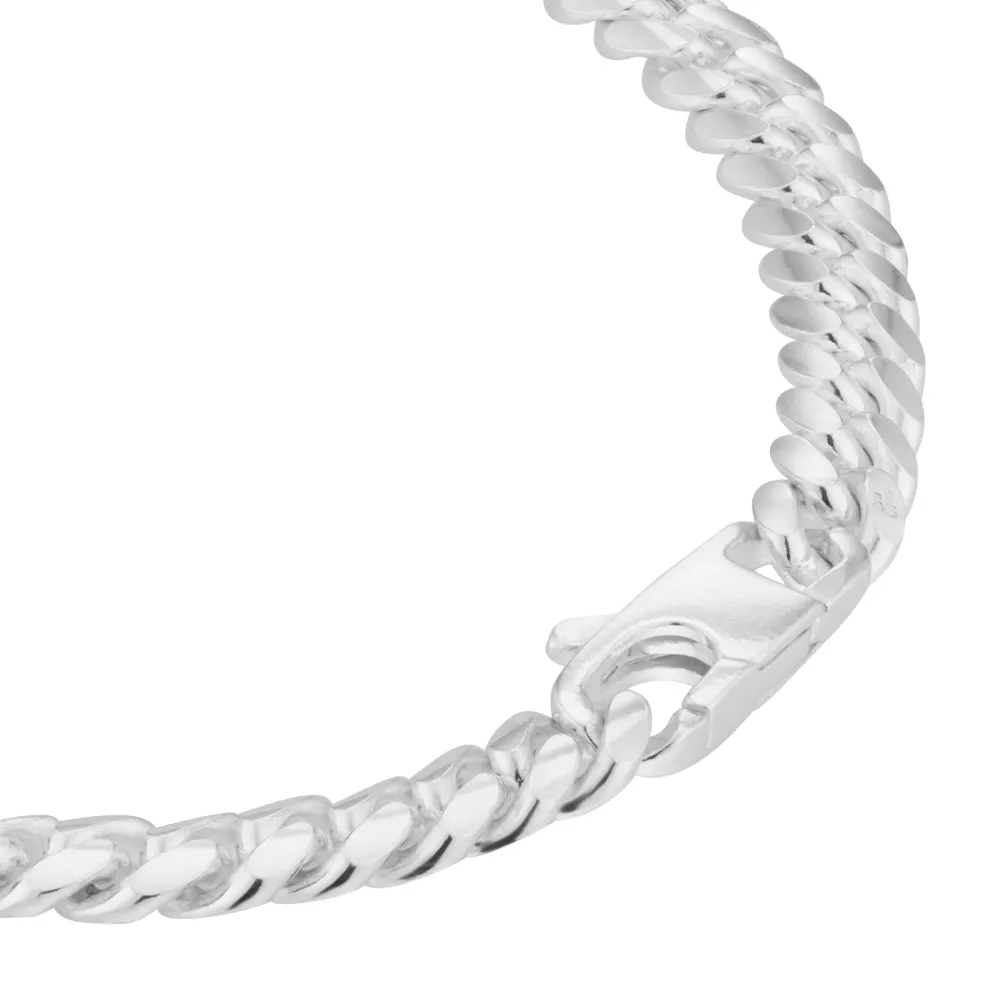 For Him Sterling Silver 6.75mm Cuban Chain detail 3