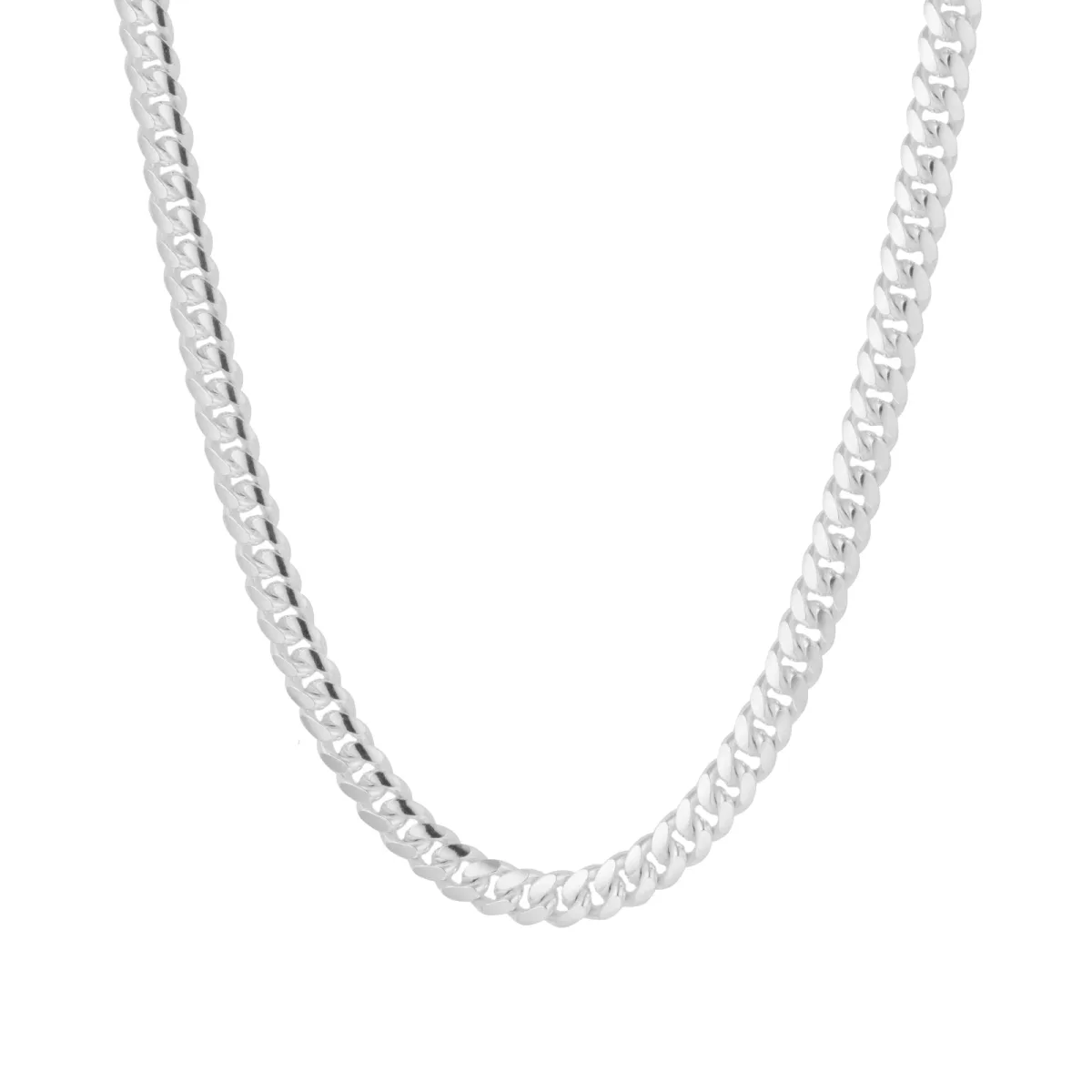 For Him Sterling Silver 6.75mm Cuban Chain