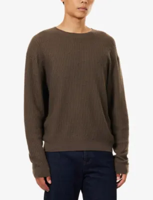 FRAME Textured Crewneck Wool Jumper detail 3