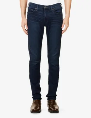 PAIGE Lennox Straight-Leg Stretch-Woven Jeans detail 3