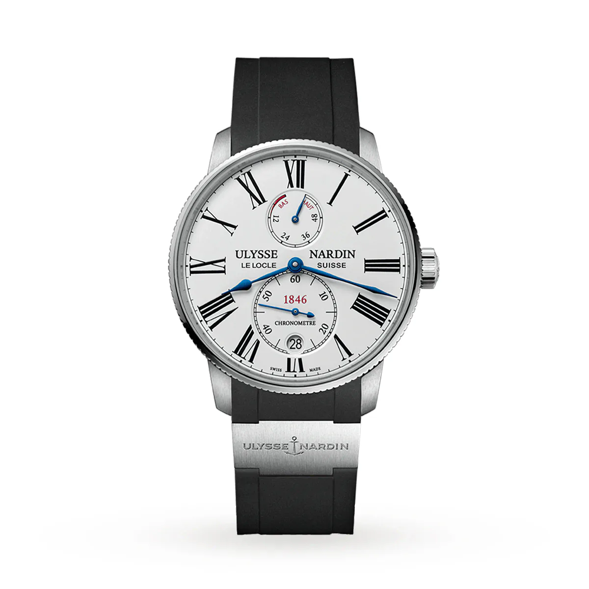 Ulysse Nardin Marine Torpilleur 42mm Stainless Steel Case And Bezel