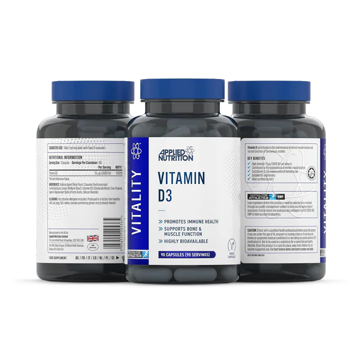 Applied Nutrition Vitamin D3 - 90 Capsules detail 2