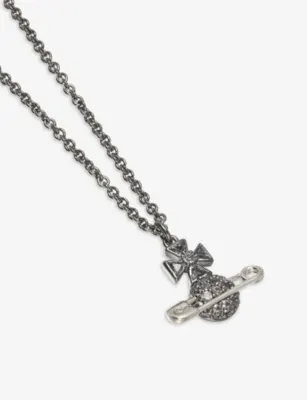 VIVIENNE WESTWOOD Hectorina Brass Pendant Necklace detail 2