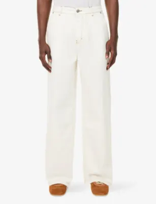 AMI PARIS Wide-Leg Denim Trousers detail 3