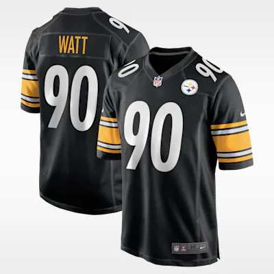 Nike NFL Pittsburgh Steelers (T.J. Watt) Men's Game American Football Jersey - Black in Black – Nike men's and unisex