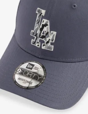 NEW ERA 9FORTY LA Dodgers Outline-Camo Cotton Baseball Cap detail 3