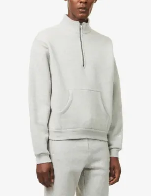 AUSTIN POST Rodeo Fleece Mock Zip Cotton Jumper detail 3