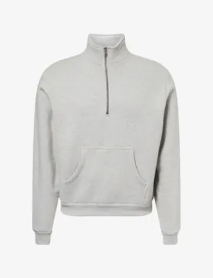 AUSTIN POST Rodeo Fleece Mock Zip Cotton Jumper