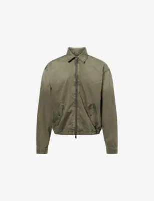 7 FOR ALL MANKIND Aviator Long-Sleeve Cotton-Blend Jacket