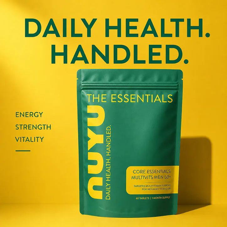 NUYU Core Essentials Men's 50+ Multivitamin 60 Tablets, additional product view 2