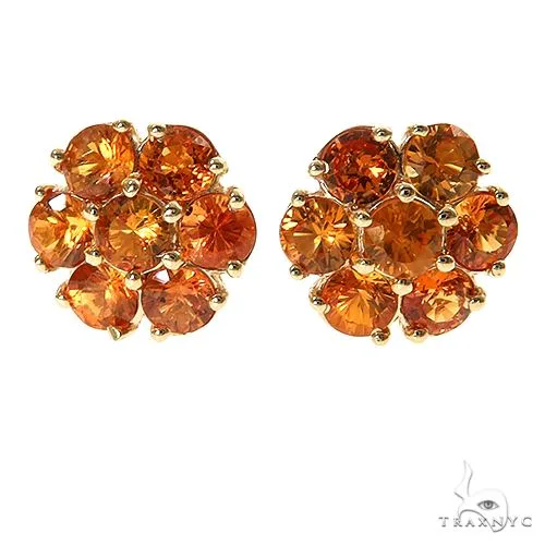 PIA - For Him GEMSTONES Sunset Flower Earrings Small 69900 in Rose – Earrings