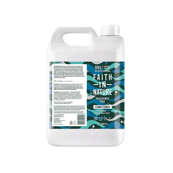 Faith in Nature Conditioner for Sensitive Scalps Fragrance Free 5L