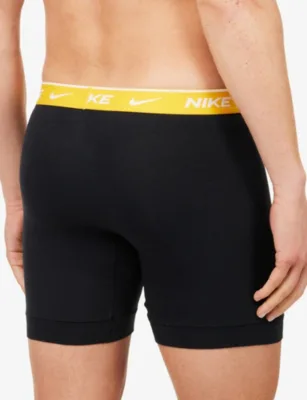 For Him Essential Pack of Five Cotton-Stretch Boxer Briefs in Blk Volt/red/ryl/grn, additional product view 3