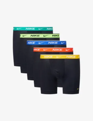For Him Essential Pack of Five Cotton-Stretch Boxer Briefs