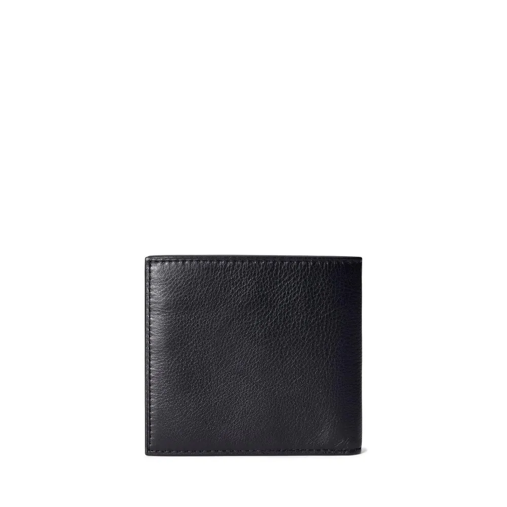Polo Ralph Lauren Mens Pebbled Leather Billfold Wallet detail 3