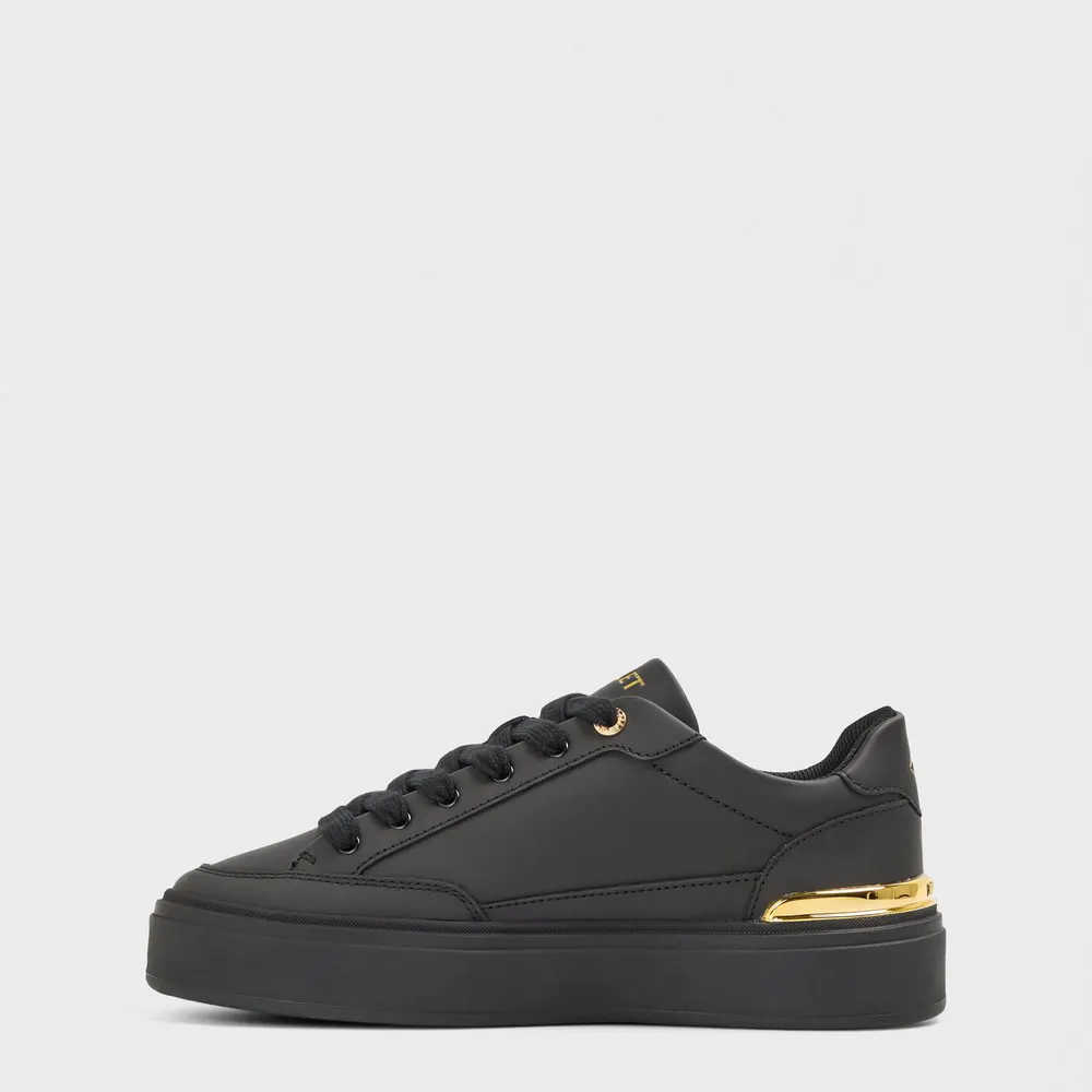 Mallet Men's Lansbury Chunky Trainers in Black/Gold, additional product view 2