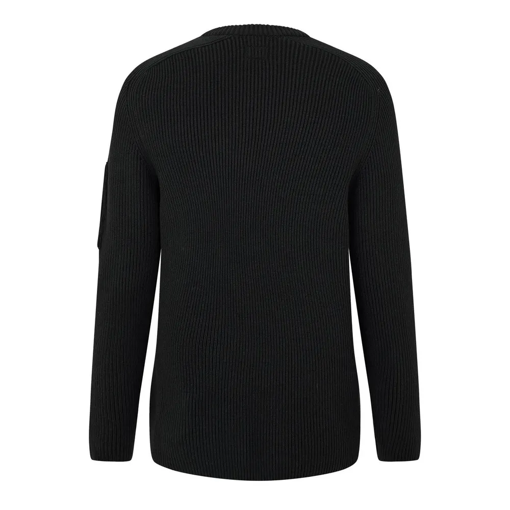 CP Company Men's Full-Rib Crew Cotton Long-Sleeve Jumper detail 2